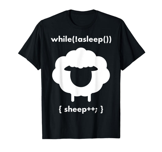 Counting Sheeps While Asleep Sheep Plus Plus T-Shirt