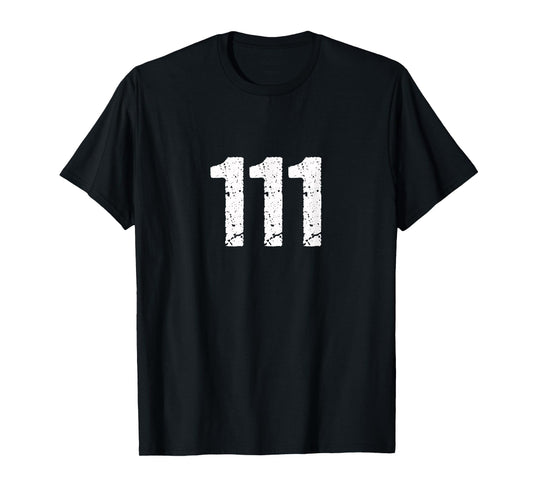 111 Numerology Spiritual Personal Number 111 Angel Number T-Shirt