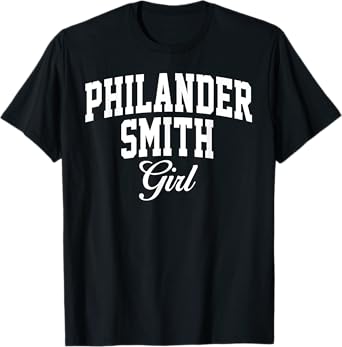 Philander Smith College Girl Arch Vintage Design Women Girls T-Shirt