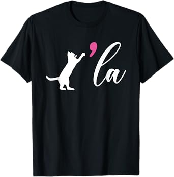 Cat Ladies For Kamala Harris For President 2024 Comma La T-Shirt