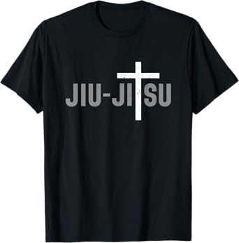 Jiu Jitsu Christian Cross Men Boys T-Shirt