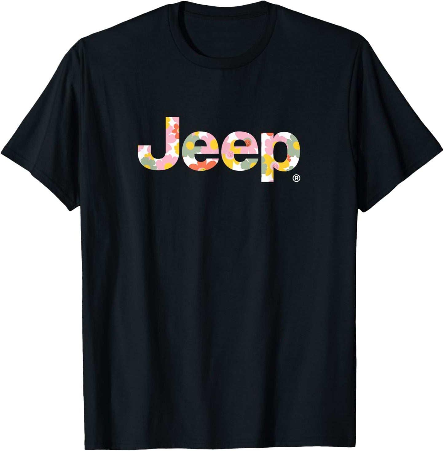 Jeep Iconic Floral Logo - Officially Licensed T-Shirt