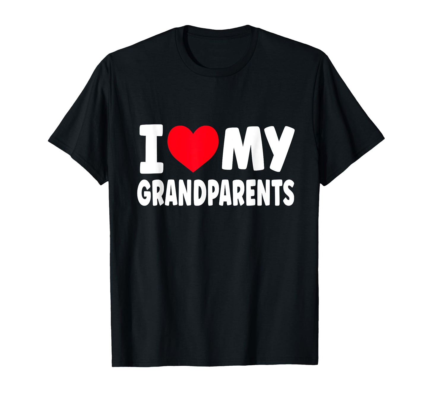 I Love My Grandparents I Heart My Grandparents T-Shirt