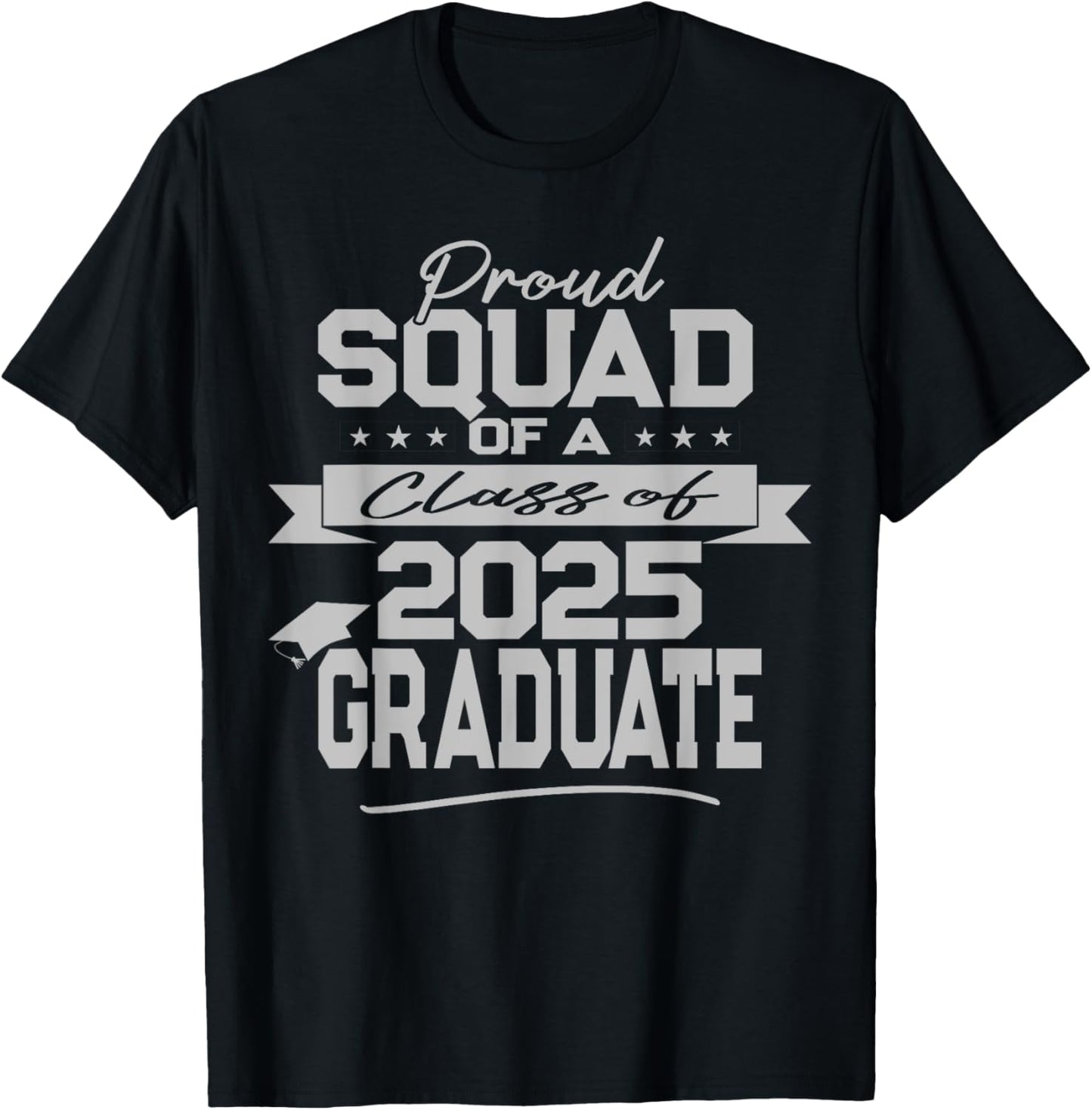 Matching Family Class of 2025 Graduate Graduation Silver T-Shirt