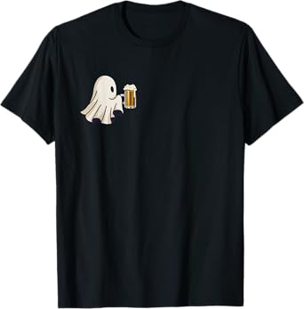 Spooky Season Cute Little Ghost Beer Halloween Costume T-Shirt