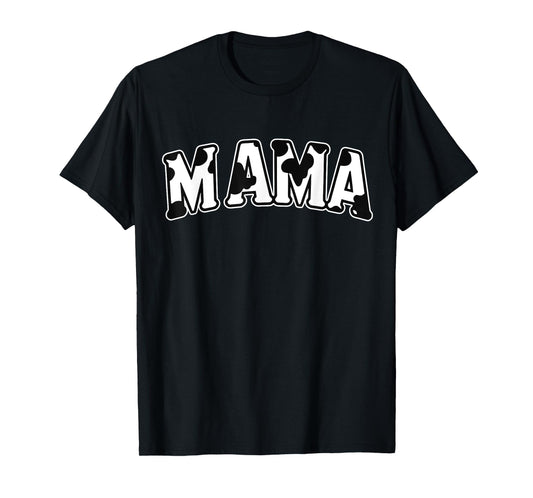 Cute Cow Mama Farm Matching Family Birthday Mothers Day T-Shirt