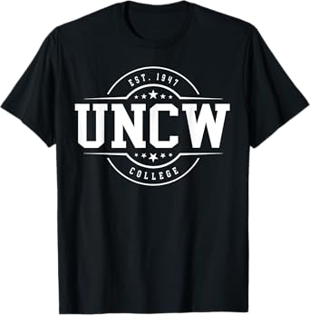 UNCW Arch Vintage Retro College Arch Vintage Classic Design T-Shirt