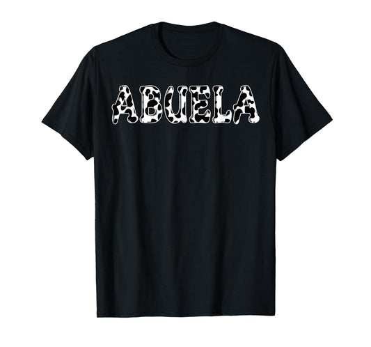 Cow Abuela Birthday Family Matching Girl Boy Farm Birthday T-Shirt