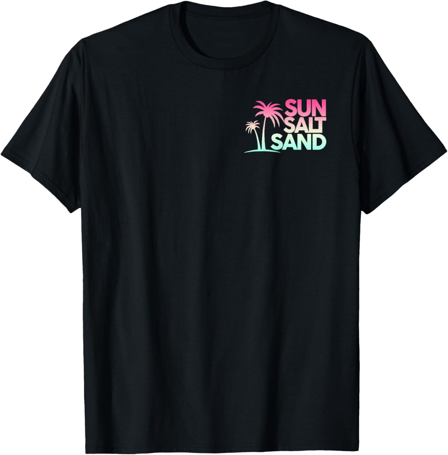 Retro Summer Sun Salt Sand - Front and Back T-Shirt