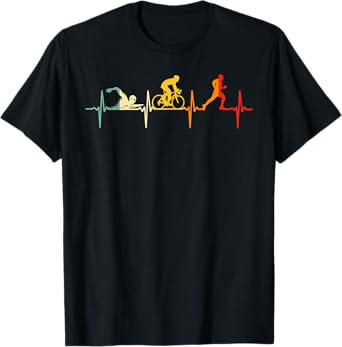 Cool Triathlon Art For Men Women Triathlete Endurance Sport T-Shirt