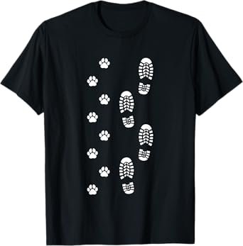 Dog Walk Foot Print Dog Walker Dog Walking T-Shirt
