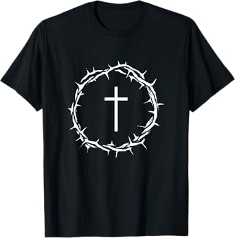 Jesus Cross in a Crown of Thorns T-Shirt