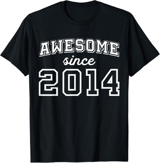 Awesome Since 2014 11th Birthday Boy 11 Birthday T-Shirt