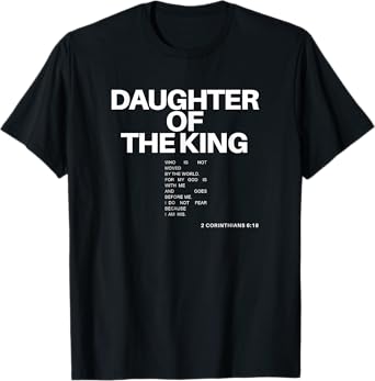 Daughter of King Child of God Jesus Christian Women Kids T-Shirt