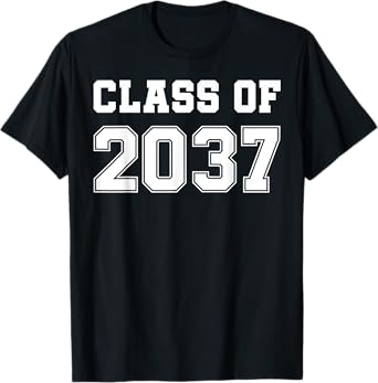 Class of 2037 Grow With Me First Day of School Graduation T-Shirt