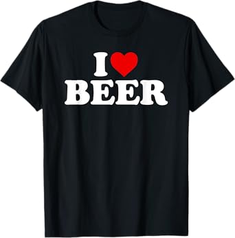 I Love Beer - Heart T-Shirt