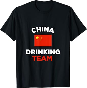 China Drinking Team Chinese Country Flag Funny Beer Gift T-Shirt