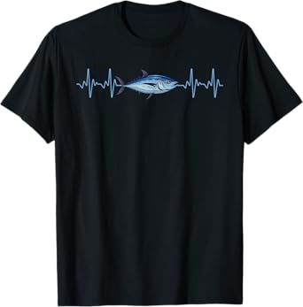 Funny Tuna Fishing Art For Men Grandpa Bluefin Tuna Fishing T-Shirt