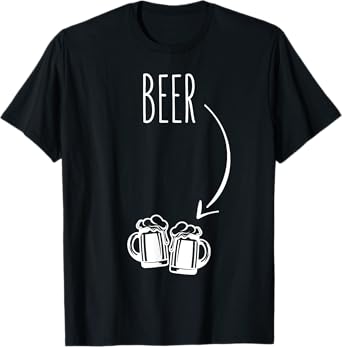 Just Beer in my Belly - Expecting Dad Pregnancy Announcement T-Shirt
