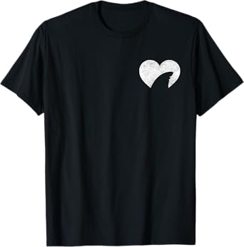 Pocket Heart Small Shark Fin Lover Week Marine Biology Ocean T-Shirt