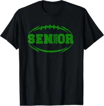 Football Proud Senior 2026 Graduation Year T-Shirt