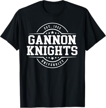 Gannon University Knights Arch Vintage Classic Design Gifts T-Shirt