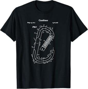 Vintage Carabiner Shirt - Rock Climber Mountain Climbing Tee
