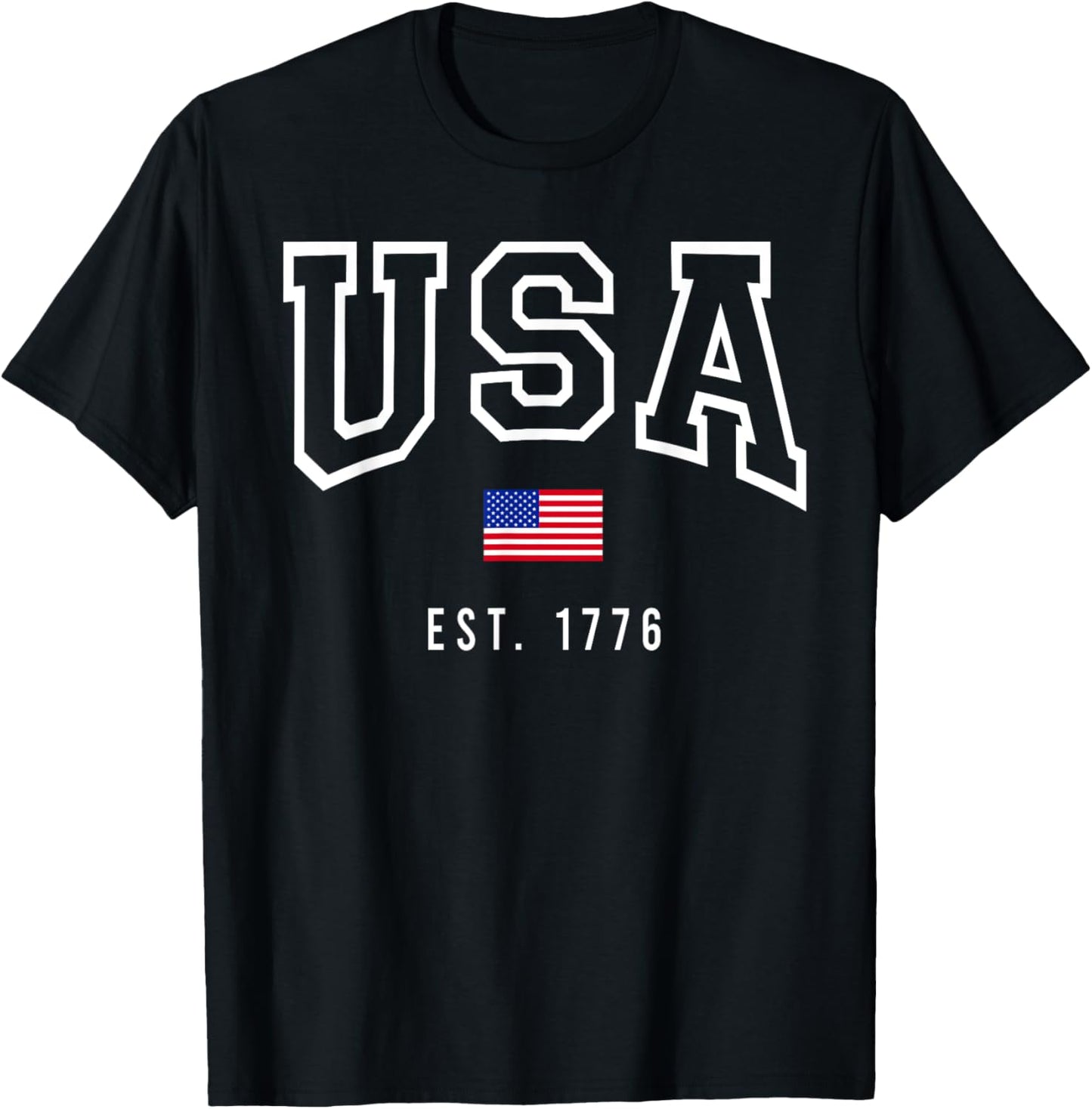 Usa Us Flag Patriotic Funny 4th Of July America T-shirt