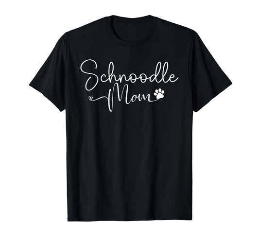 Schnoodle Mom Design Schnoodle Dog Lovers Men Women Girls Kids T-Shirt