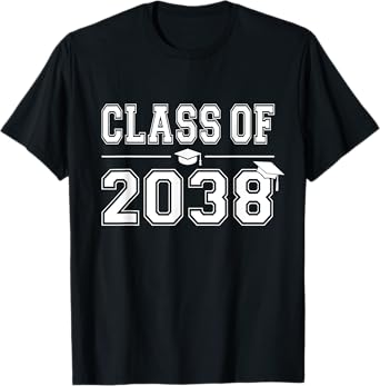 Class of 2038 Grow With Me First Day of School Graduation T-Shirt