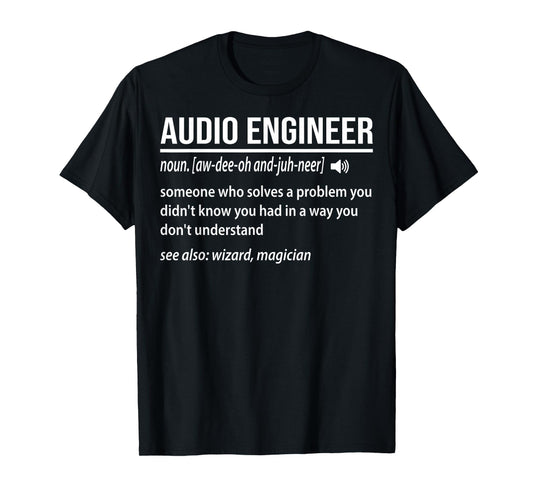 Volume VU Meter Vintage Audio Engineer Recording Studio T-Shirt