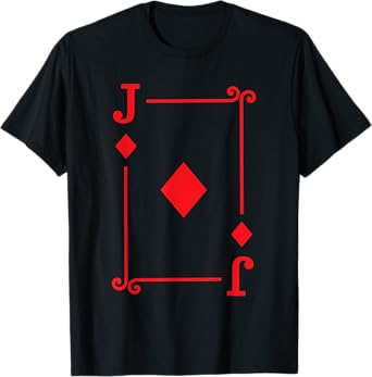 Playing Cards Costume - Jack Diamonds Card - Jack Card T-Shirt