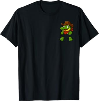Funny Alligator lover Pet Cute Florida Alligator in a Pocket T-Shirt