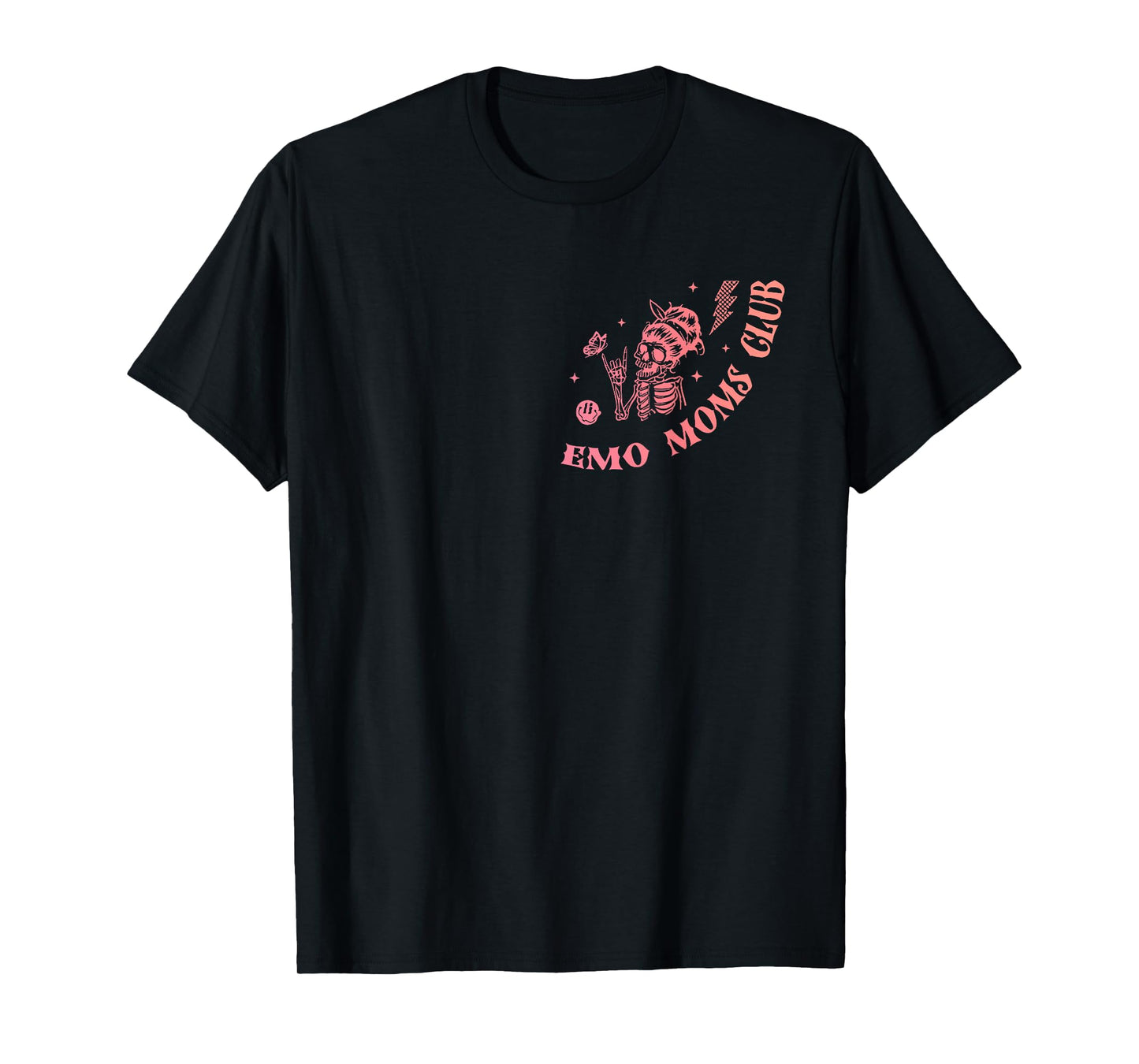 Emo Moms Club Motherhood Skeleton Mom Mothers Day Mama T-Shirt