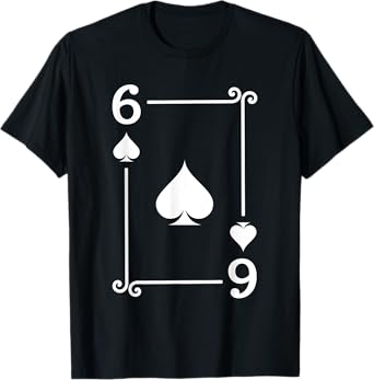 Playing Cards Costume - 6 Spades Card - Six Card T-Shirt
