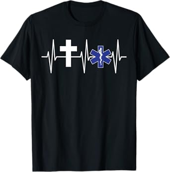 Christian EMT Shirt Religious EMS Paramedic Jesus EMT T-Shirt