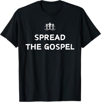 Spread The Gospel Jesus Is King Christian Cross T-Shirt