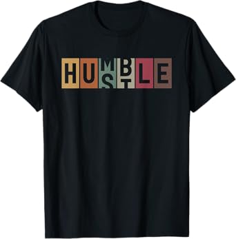Humble to Hustle Odometer Men Women Boys Girls Teens Vintage T-Shirt