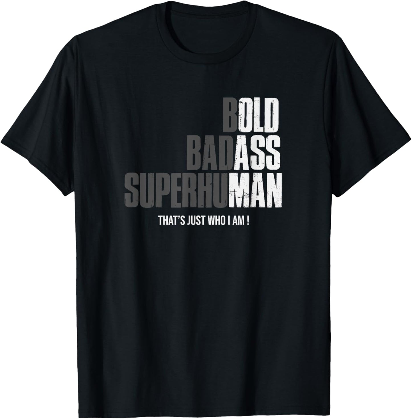 Funny, Bold, Bad-ass Superhuman Old Man Fathers Day T-Shirt