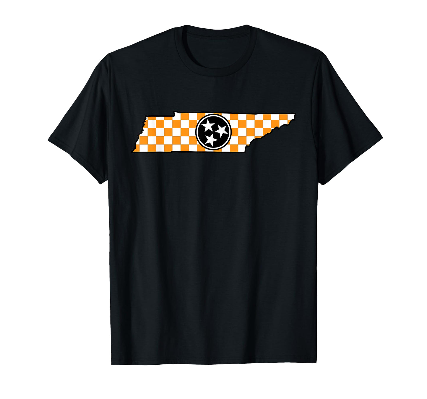 Volunteer State Orange/White Checkerboard Tri-Star Tennessee T-Shirt