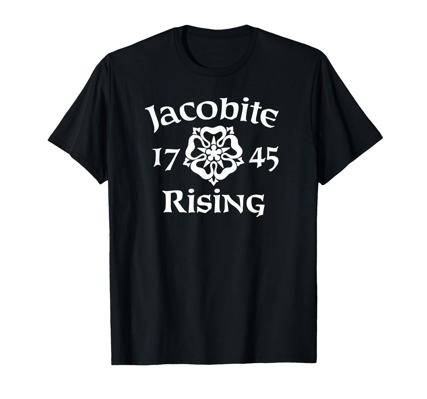 Jacobite Rising 1745 White Rose T-Shirt