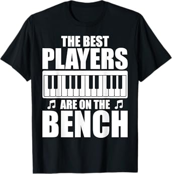 Funny Piano Novelty For Men Women Kids Music Piano Player T-Shirt