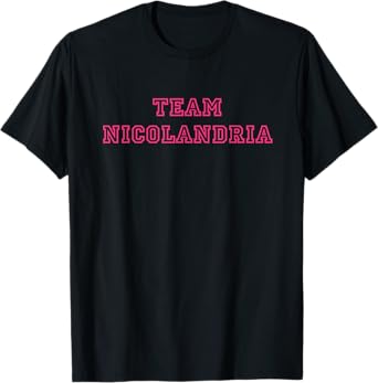 Team Nicolandria Funny Quote Island Love Nic Olandria Couple T-Shirt