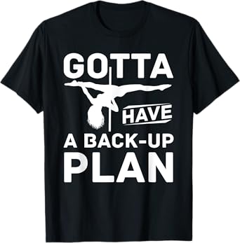 Pole Dancing Gifts & Accessories - Women's Black Modern Fun Pole Dance T-Shirt
