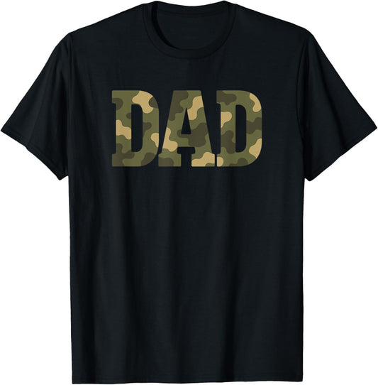 Camo Dad Father’s Day Vintage Retro T-Shirt