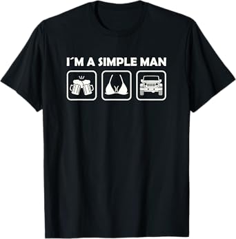 I´m A Simple Man Beer Offroad T-Shirt