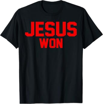 Jesus Won Ohio Pride Vintage Christian Jesus Won Front&Back T-Shirt