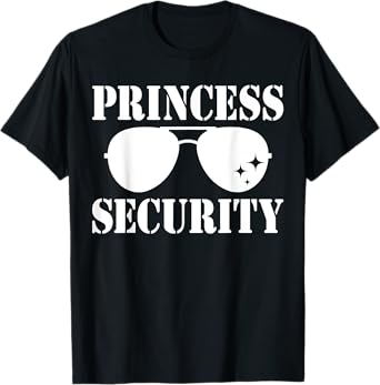 Princess Security Halloween Costume Dad Mom Boy T-Shirt