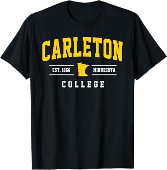 Carleton College Arch Vintage Design Men Women T-Shirt