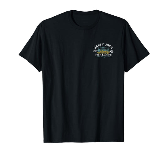 Salty Joe's Fish and Chips Logo Lightweight Graphic T-Shirt